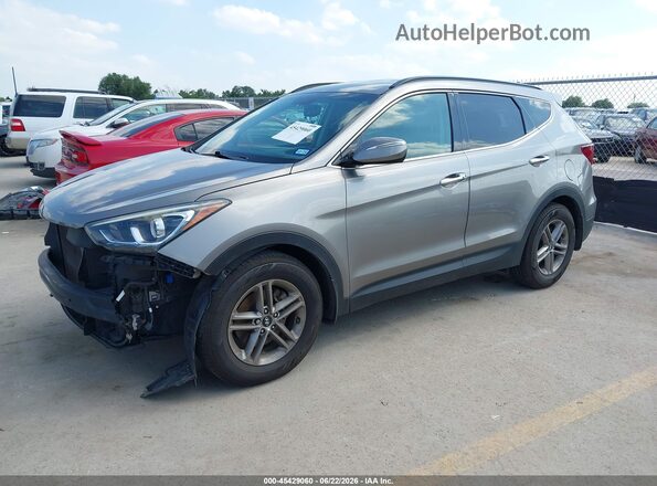 5NMZU3LB1JH090187 2018 HYUNDAI SANTA FE SPORT Gray წინა მარცხენა ხედი სამი მეოთხედიდან