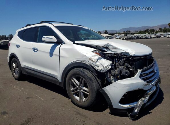 5NMZU3LB3JH052816 2018 HYUNDAI SANTA White Delantero derecho