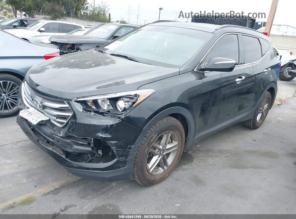 5NMZU3LB4HH014814 2017 HYUNDAI SANTA FE SPORT Black Przód lewy