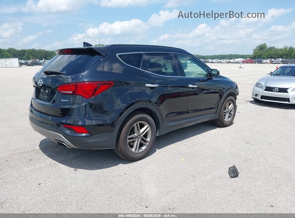 5NMZU3LB5HH013512 2017 HYUNDAI SANTA FE SPORT Черный Задняя правая четверть