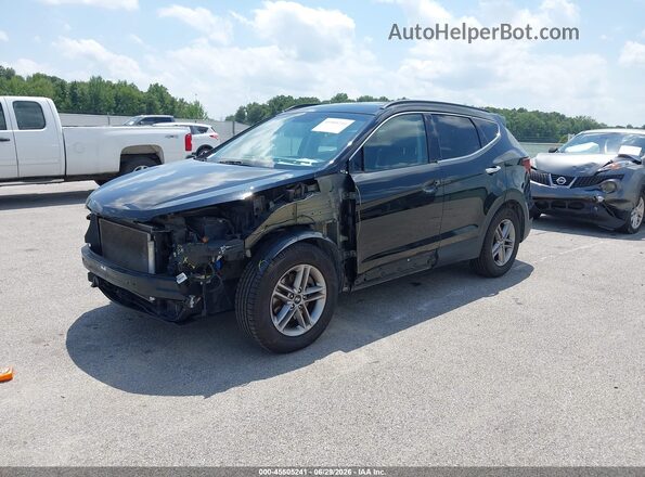 5NMZU3LB5HH013512 2017 HYUNDAI SANTA FE SPORT Черный Передняя левая четверть