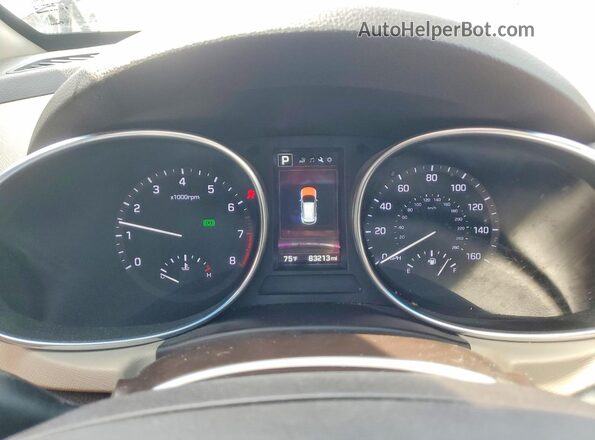 5NMZU3LB6JH094378 2018 HYUNDAI SANTA Угольный Вид щитка приборов