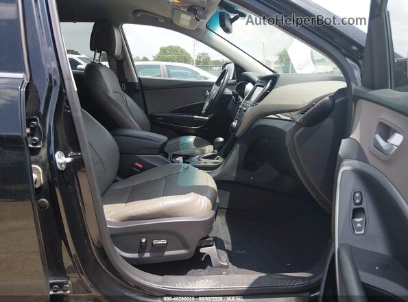 5NMZU3LB8HH005159 2017 HYUNDAI SANTA FE SPORT Black წინა სალონის ხედი