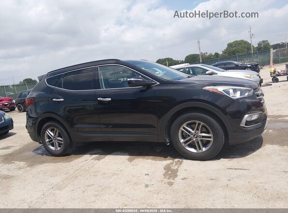 5NMZU3LB8HH005159 2017 HYUNDAI SANTA FE SPORT Black უკანა სალონის ხედი