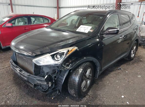 5NMZU3LB8HH048576 2017 HYUNDAI SANTA FE SPORT Black Front left
