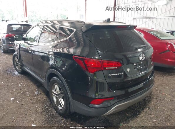5NMZU3LB8HH048576 2017 HYUNDAI SANTA FE SPORT Black Rear left