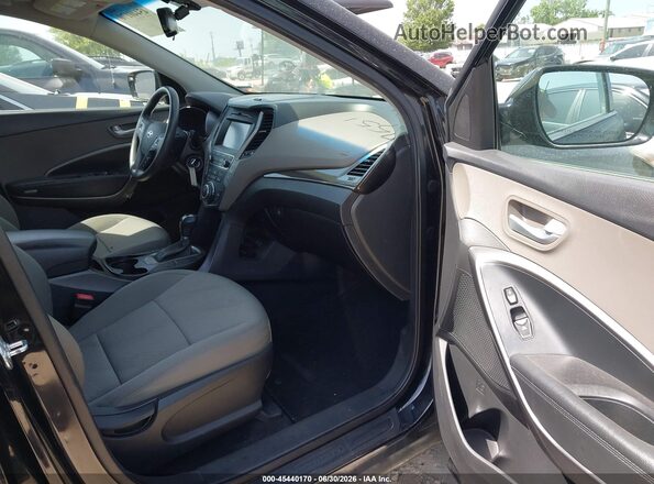 5NMZU3LBXHH041564 2017 HYUNDAI SANTA FE SPORT Черный Вид салона спереди