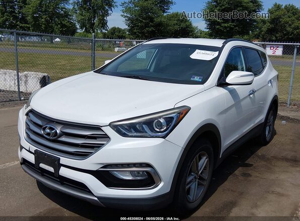 5NMZUDLB0HH002262 2017 HYUNDAI SANTA FE SPORT White Առջևի ձախ երեք քառորդ տեսարան