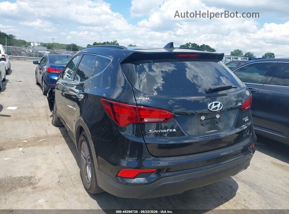 5NMZUDLB0HH022043 2017 HYUNDAI SANTA FE SPORT Black Rear left
