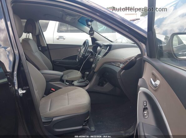 5NMZUDLB0HH022043 2017 HYUNDAI SANTA FE SPORT Black Front interior view