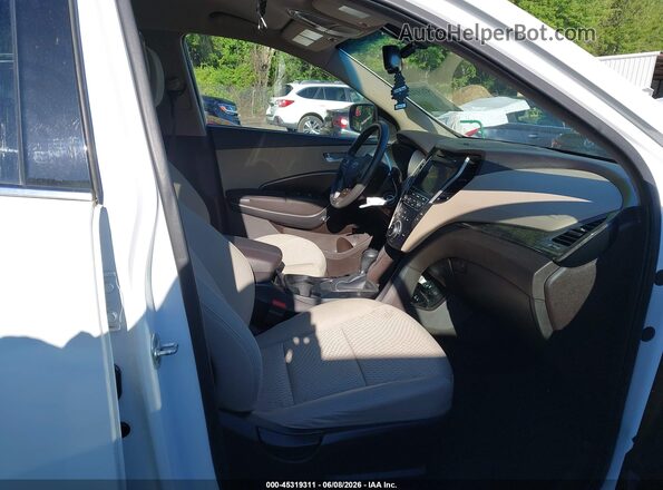 5NMZUDLB0HH032054 2017 HYUNDAI SANTA FE SPORT White Widok wnętrza z przodu
