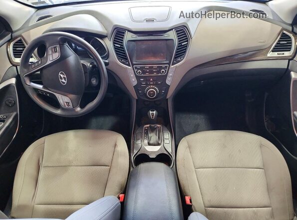 5NMZUDLB2HH040091 2017 HYUNDAI SANTA Black Вид панелі приладів