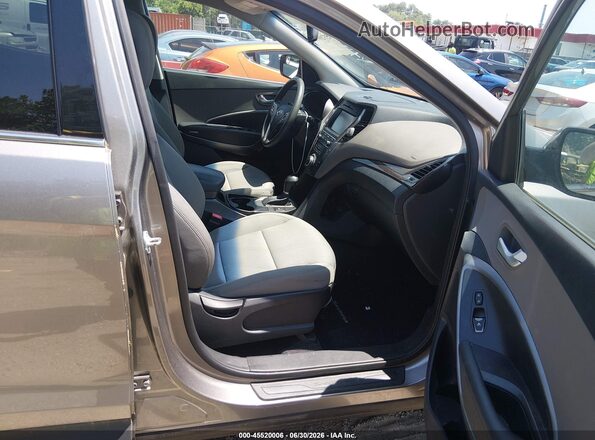 5NMZUDLB2JH061240 2018 HYUNDAI SANTA FE SPORT Gray Widok wnętrza z przodu