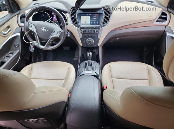 5NMZUDLB2JH100991 2018 HYUNDAI SANTA Blue Vista del salpicadero