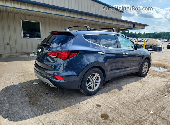 5NMZUDLB2JH100991 2018 HYUNDAI SANTA Blue Trasero derecho