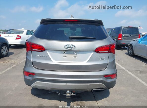 5NMZUDLB2JH106709 2018 HYUNDAI SANTA FE SPORT Gray 