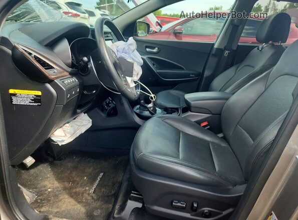 5NMZUDLB3HH042819 2017 HYUNDAI SANTA Серый Вид салона спереди