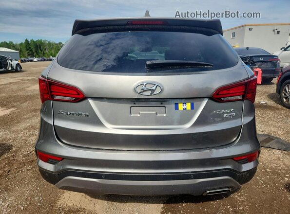 5NMZUDLB3HH042819 2017 HYUNDAI SANTA Серый Вид сзади