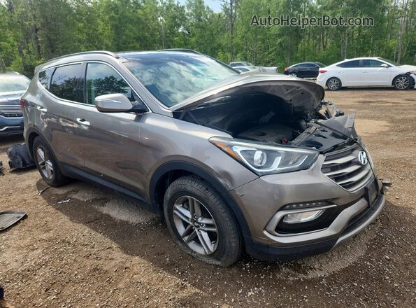 5NMZUDLB3HH042819 2017 HYUNDAI SANTA Серый Передняя правая четверть