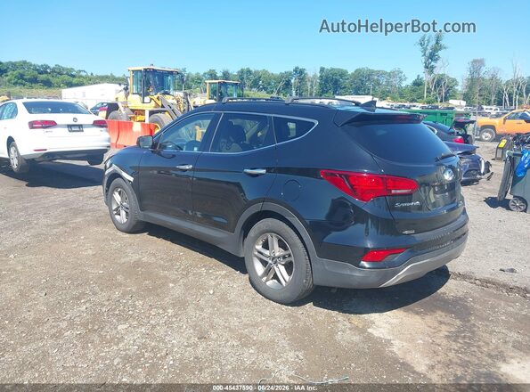 5NMZUDLB4HH014141 2017 HYUNDAI SANTA FE SPORT Черный Задняя левая четверть