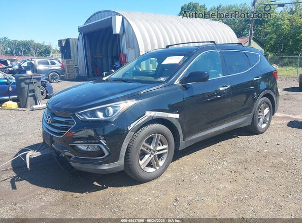 5NMZUDLB4HH014141 2017 HYUNDAI SANTA FE SPORT Черный Передняя левая четверть