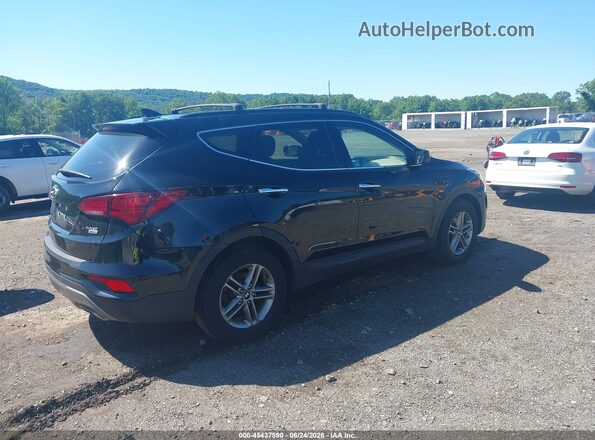 5NMZUDLB4HH014141 2017 HYUNDAI SANTA FE SPORT Черный Задняя правая четверть