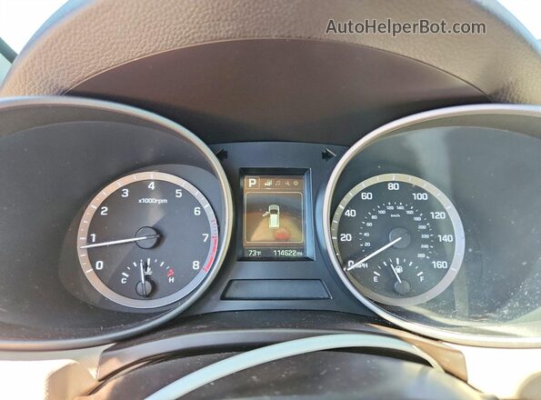 5NMZUDLB5HH032907 2017 HYUNDAI SANTA White Instrument cluster view