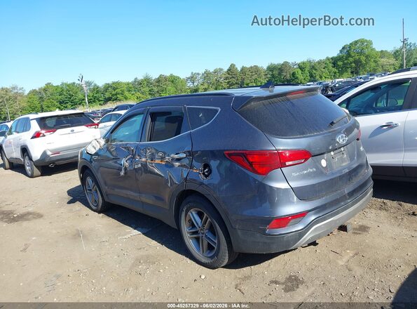 5NMZUDLB6JH073519 2018 HYUNDAI SANTA FE SPORT Серый Задняя левая четверть