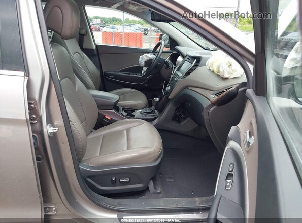 5NMZUDLB6JH097559 2018 HYUNDAI SANTA FE SPORT Gray Вид салону спереду