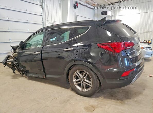 5NMZUDLB8HH030598 2017 HYUNDAI SANTA Black Trasero izquierdo