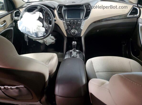 5NMZUDLB8HH030598 2017 HYUNDAI SANTA Black Vista del salpicadero