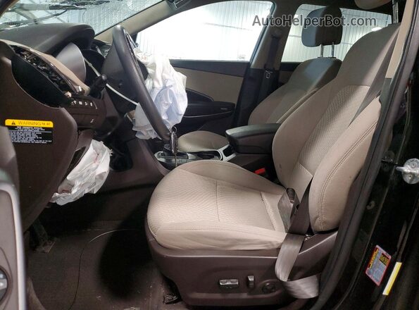 5NMZUDLB8HH030598 2017 HYUNDAI SANTA Black Vista interior delantera
