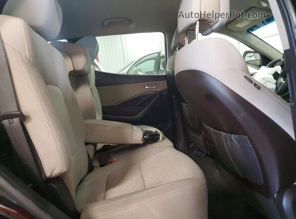 5NMZUDLB8HH030598 2017 HYUNDAI SANTA Black Vista interior trasera