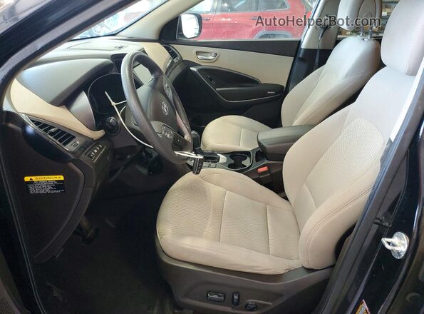 5NMZUDLB8HH051175 2017 HYUNDAI SANTA Black Սալոնի դիմացի տեսք