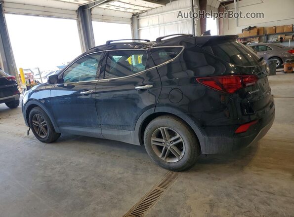 5NMZUDLB8HH051175 2017 HYUNDAI SANTA Black Հետևի ձախ