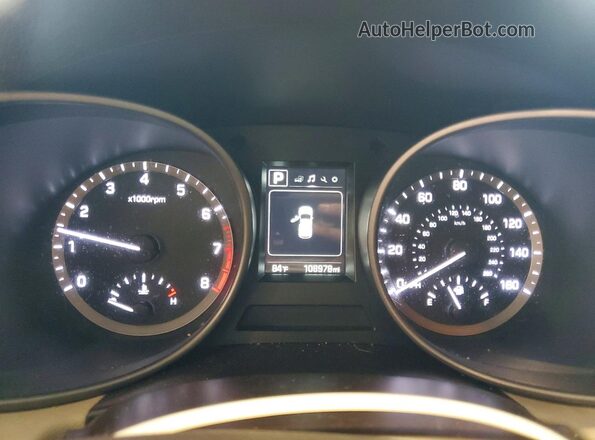 5NMZUDLB8HH051175 2017 HYUNDAI SANTA Black Սարքավորումների վահանակի տեսք