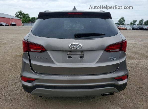 5NMZUDLB8JH070167 2018 HYUNDAI SANTA Серый Вид сзади