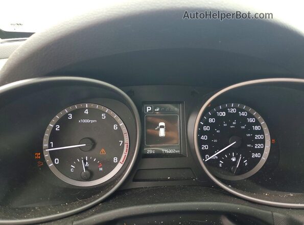 5NMZUDLB8JH070167 2018 HYUNDAI SANTA Серый Вид щитка приборов