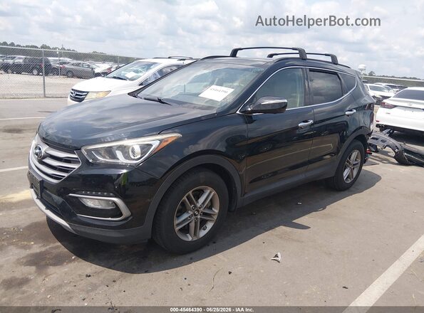 5NMZUDLB8JH084070 2018 HYUNDAI SANTA FE SPORT Black Vista tres cuartos delantera izquierda