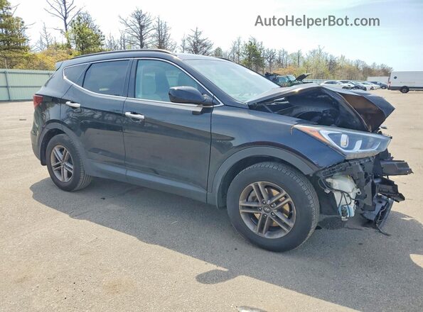 5NMZUDLB9HH033834 2017 HYUNDAI SANTA Black Delantero derecho