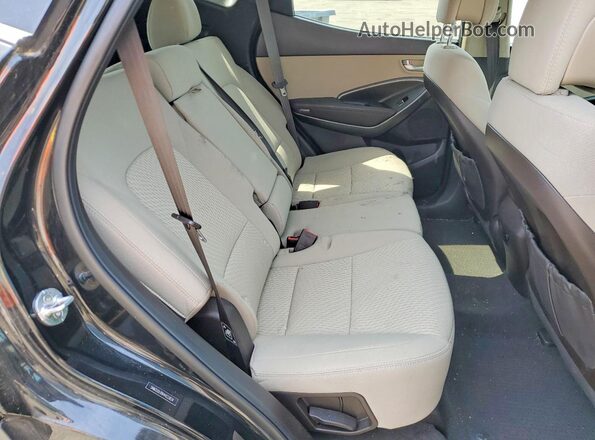 5NMZUDLB9HH033834 2017 HYUNDAI SANTA Black Vista interior trasera