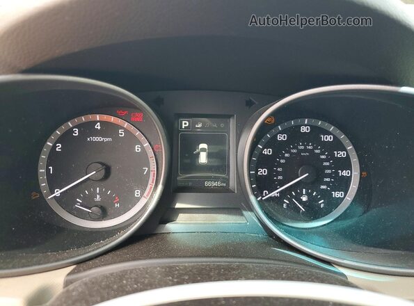 5NMZUDLB9HH033834 2017 HYUNDAI SANTA Black Vista del cuadro de instrumentos