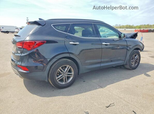 5NMZUDLB9HH033834 2017 HYUNDAI SANTA Black Trasero derecho
