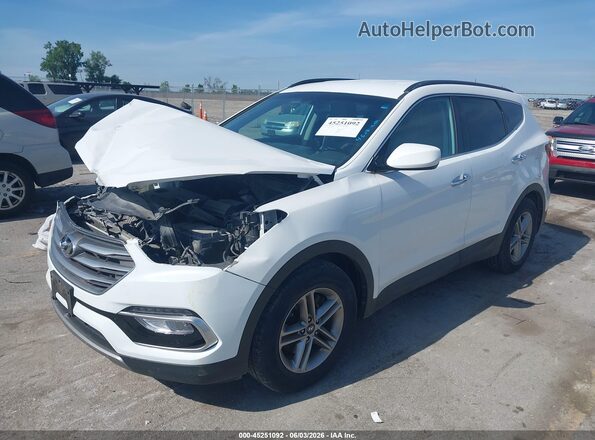5NMZUDLB9HH034952 2017 HYUNDAI SANTA FE SPORT White წინა მარცხენა ხედი სამი მეოთხედიდან