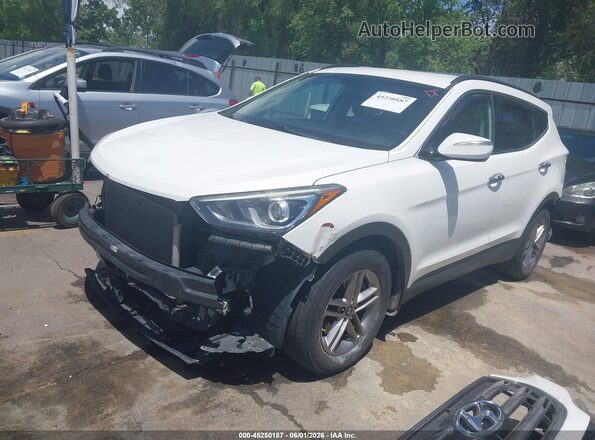 5NMZUDLB9HH051041 2017 HYUNDAI SANTA FE SPORT White Առջևի ձախ երեք քառորդ տեսարան