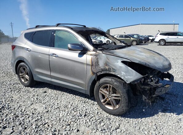 5NMZUDLBXJH077251 2018 HYUNDAI SANTA Gray 