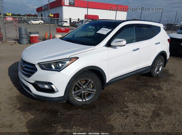 5NMZUDLBXJH088363 2018 HYUNDAI SANTA FE SPORT White Vista tres cuartos delantera izquierda