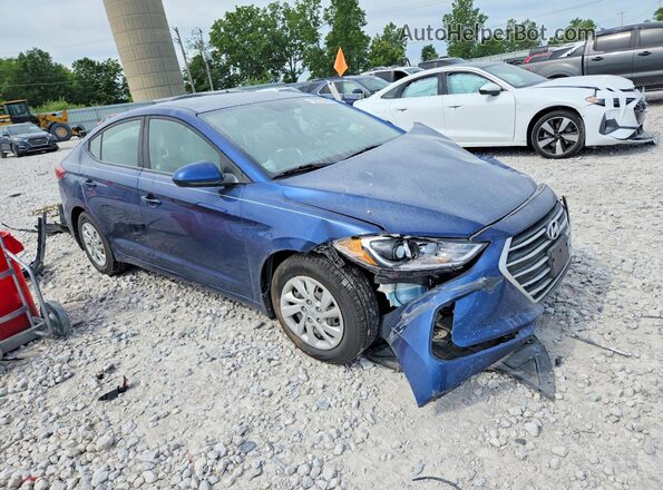5NPD74LF0HH039884 2017 HYUNDAI ELANTRA Blue Передня права чверть