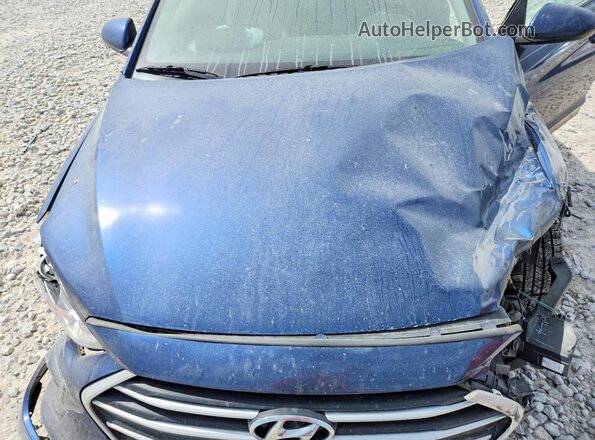 5NPD74LF0HH039884 2017 HYUNDAI ELANTRA Blue Вид задньої частини салону