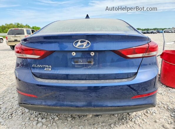5NPD74LF0HH039884 2017 HYUNDAI ELANTRA Blue Вид ззаду